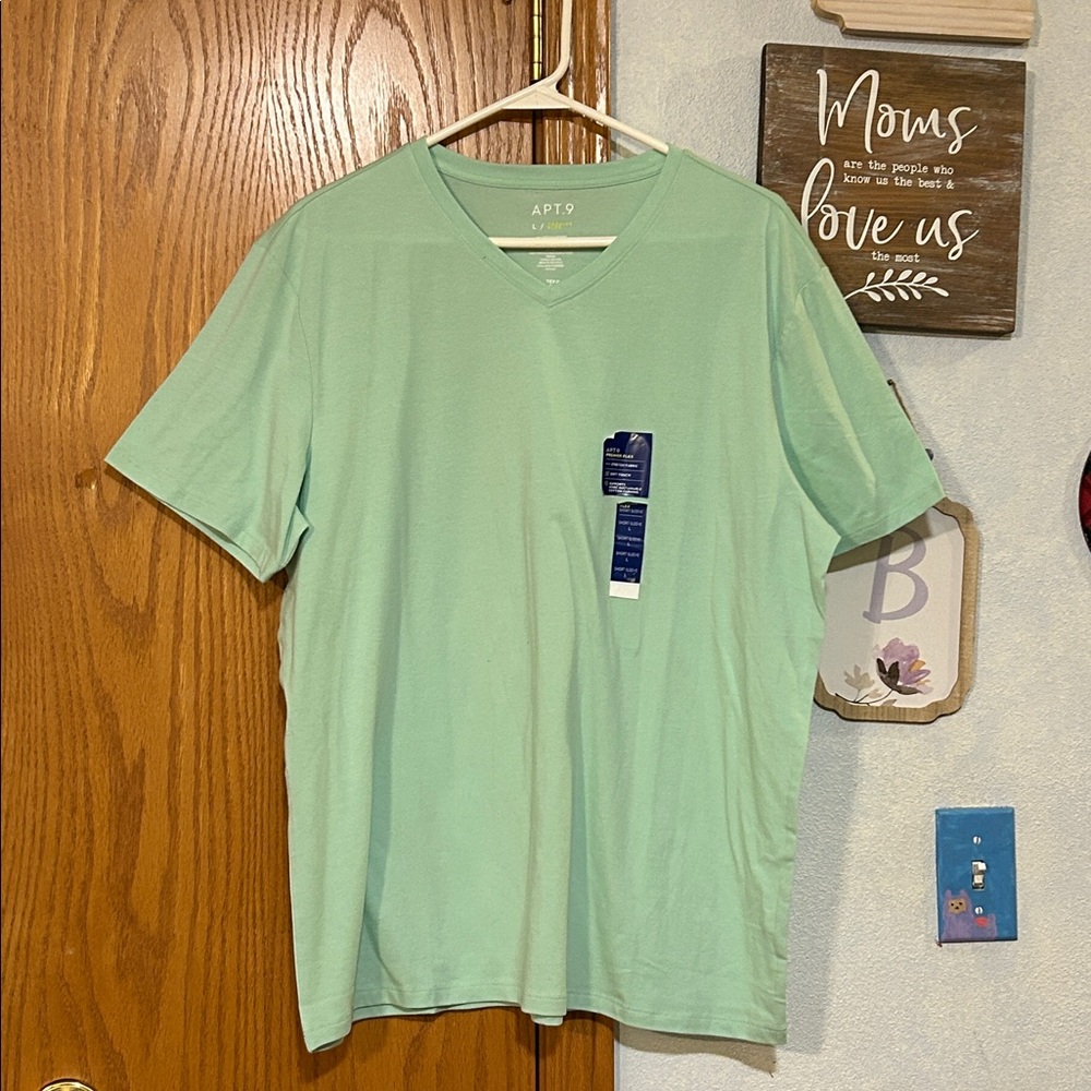 Apt. 9 Light Green Premier Flex T-Shirt - Men’s Size Large